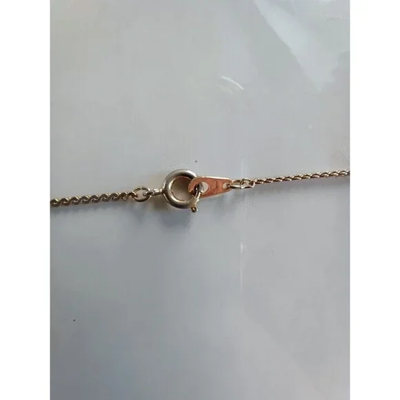 Vtg Estate Avon Beige Cross Necklace Religious Pendant - Picture 3 of 8